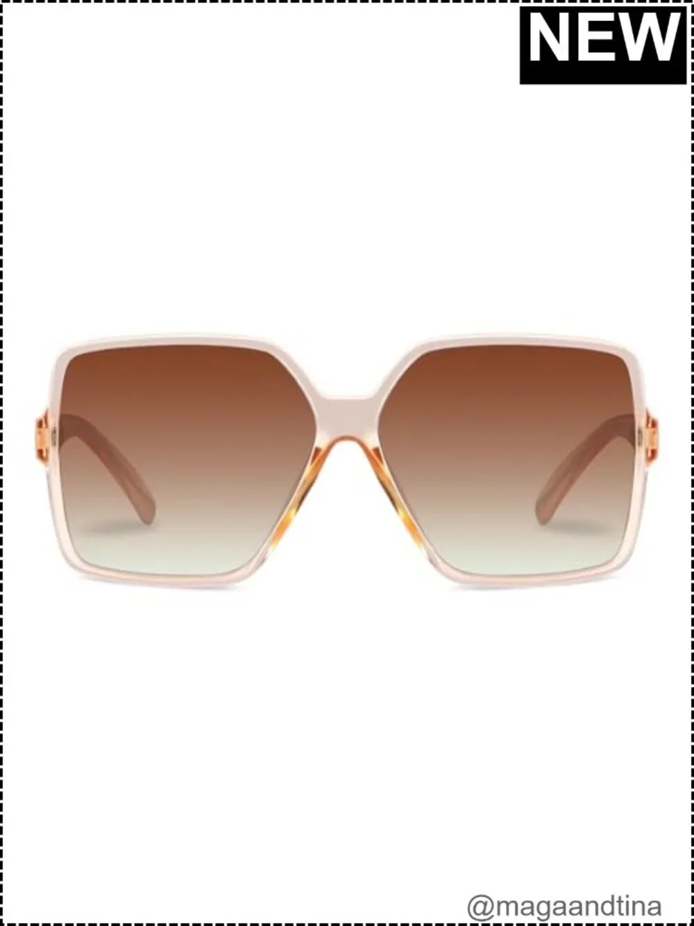 Oversized Square Sunglasses UV400 Protection Unisex Fashion Shades